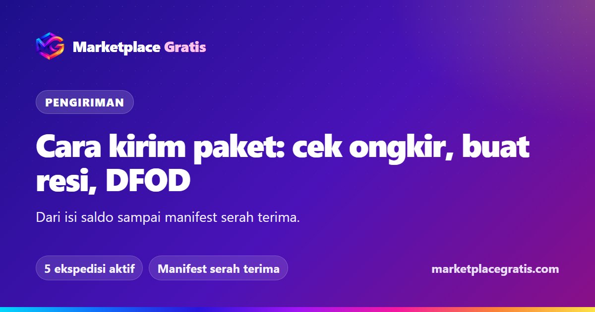 Ilustrasi paket dan truk ekspedisi